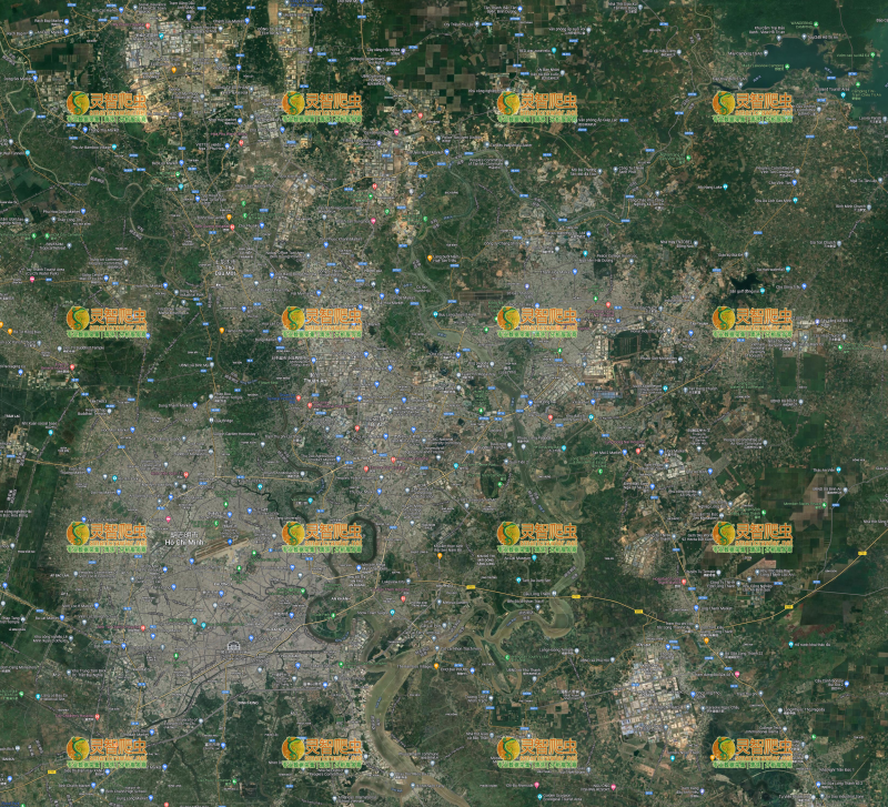 越南 胡志明市 Google 谷歌 高清卫星图