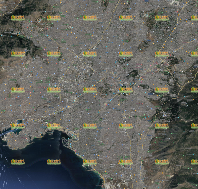 希腊 雅典 Google 谷歌 高清卫星图