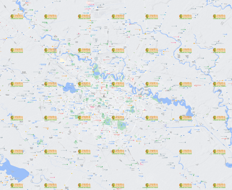 罗马尼亚 布加勒斯特 Google 谷歌 高清地形图