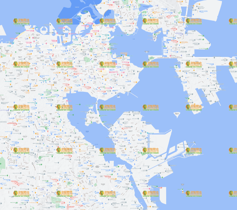 巴林 麦纳麦 Google 谷歌 高清地形图