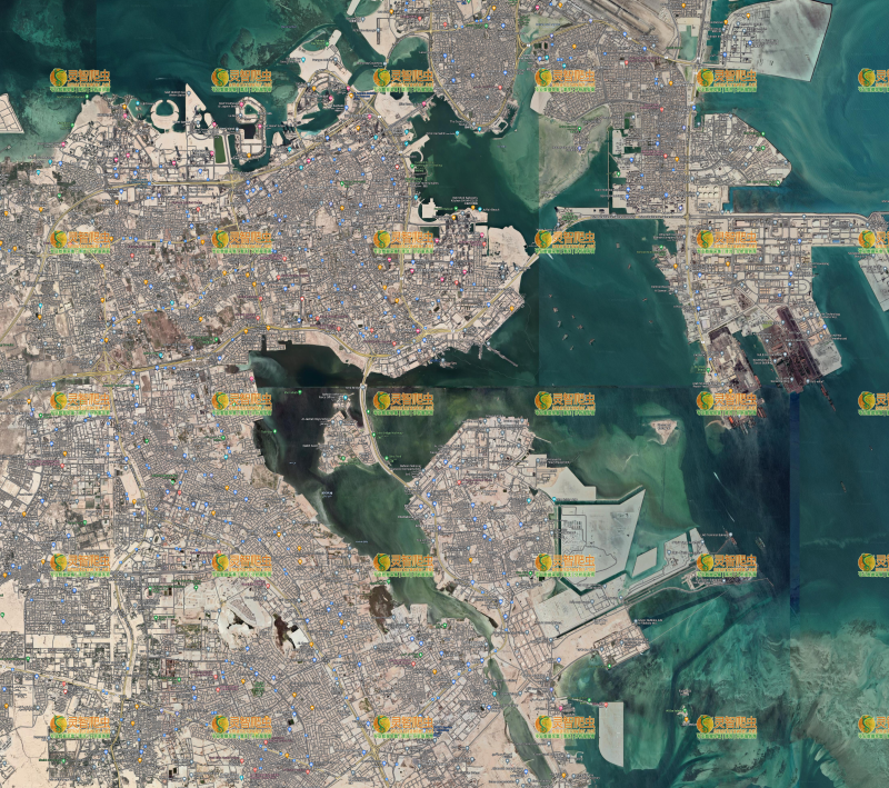 巴林 麦纳麦 Google 谷歌 高清卫星图