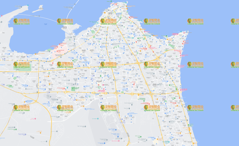 科威特 科威特城 Google 谷歌 高清地图