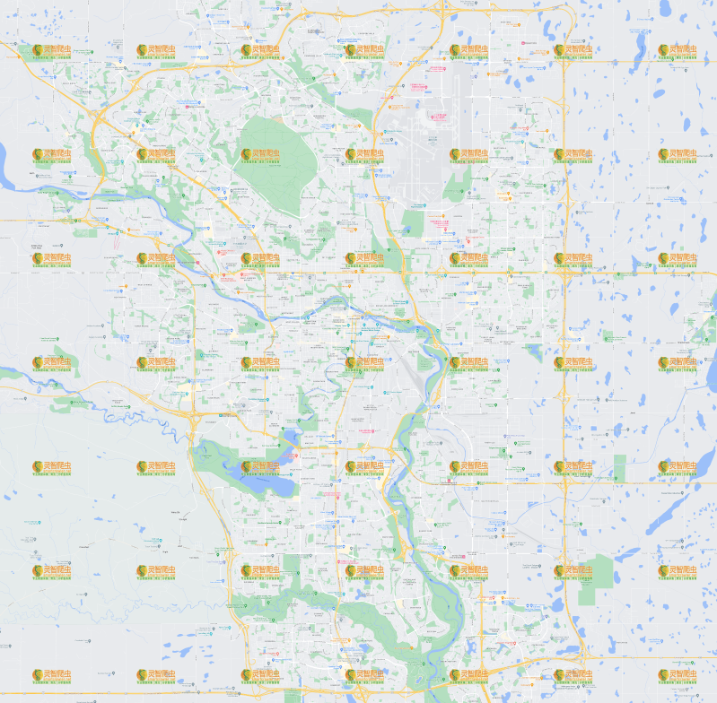 加拿大 卡尔加里 Google 谷歌 高清地图