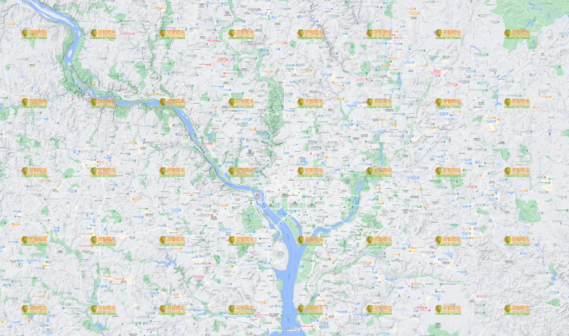 美国 华盛顿 Google 谷歌 高清地形图