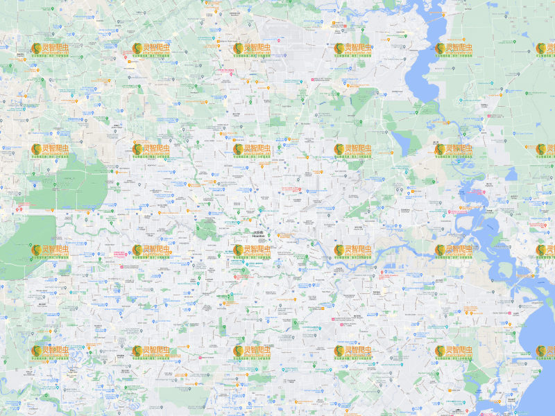 美国 休士顿 Google 谷歌 高清地形图