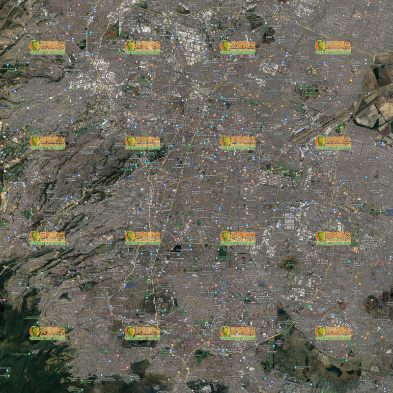 墨西哥 墨西哥城 Google 谷歌 高清卫星图