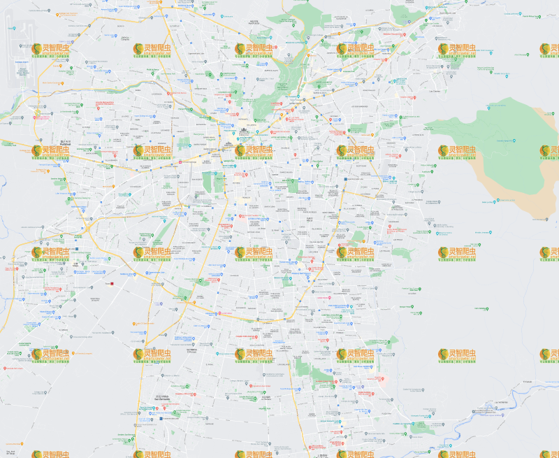 智利 圣地亚哥 Google 谷歌 高清地图