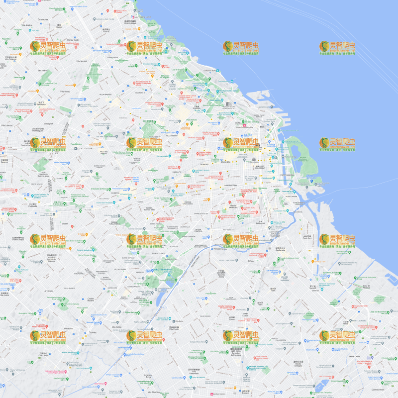 阿根廷 布宜诺斯艾利斯 Google 谷歌 高清地形图