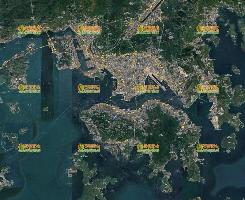 中国 香港 Google 谷歌 高清卫星图