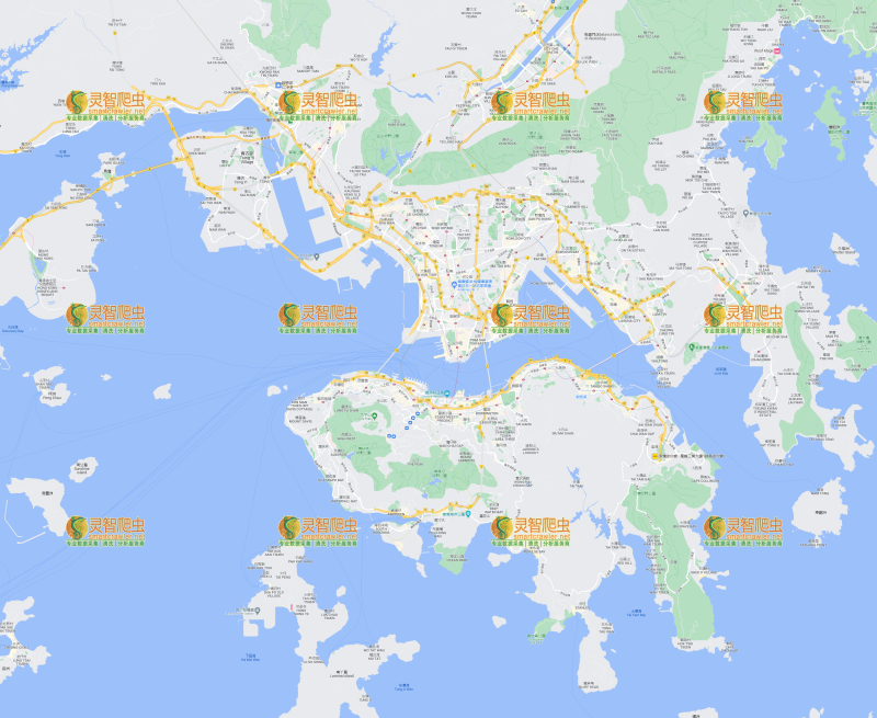 中国 香港 Google 谷歌 高清地图