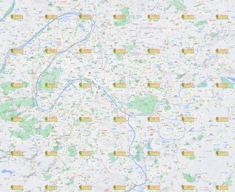 法国 巴黎 Google 谷歌 高清地形图
