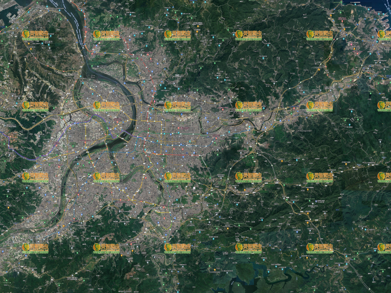 中国 台北 Google 谷歌 高清卫星图