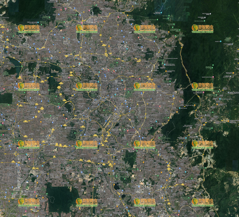 马来西亚 吉隆坡 Google 谷歌 高清卫星图