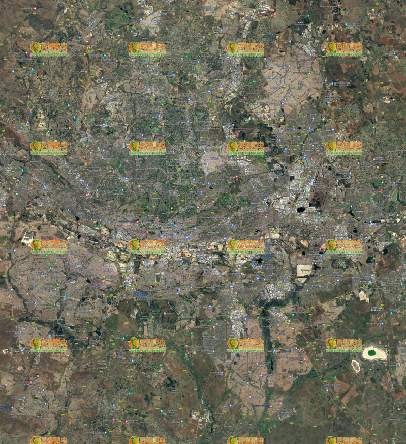 南非 约翰内斯堡 Google 谷歌 高清卫星图