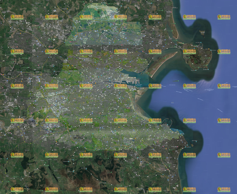 爱尔兰 都柏林 Google 谷歌 高清卫星图